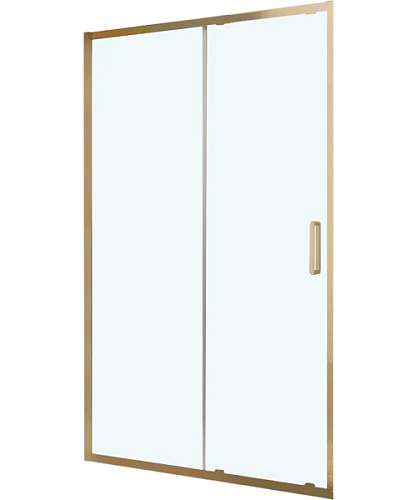 Душевая дверь в нишу BelBagno Luce 100 см профиль золото - фото 2