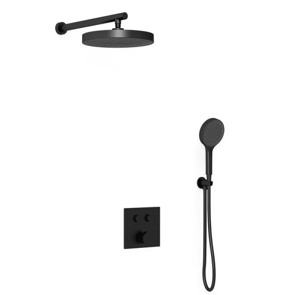 Душевой комплект Vincea черный VSFW-4I212RMB (детальная фотография), душевые комплекты, наборы