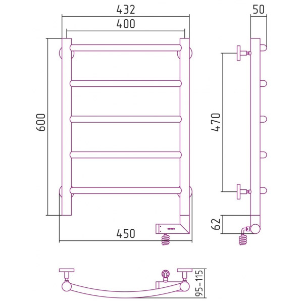 Схема (детальная фотография), хром