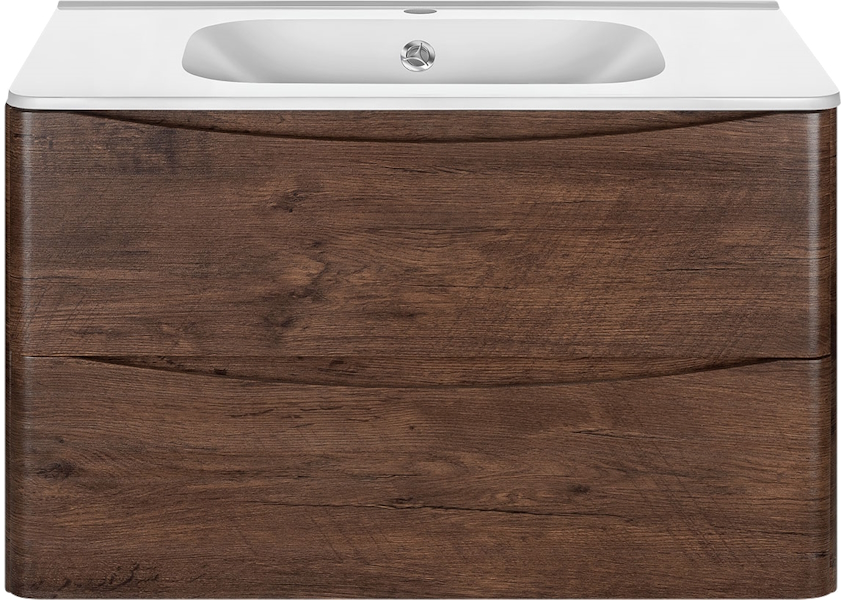 Тумба с раковиной подвесная Vincea Paola VMC-2P800 79,4 см с выдвижными ящиками (детальная фотография), подвесная, пристенная