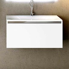 Тумба без раковины, La Beaute LOT белая 90см