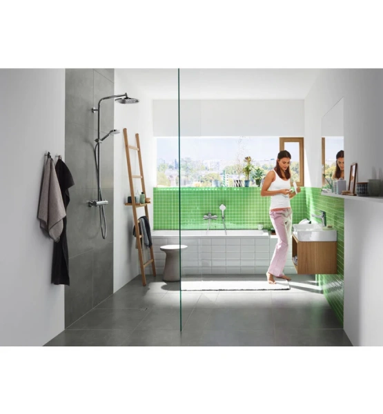 Смеситель для ванны Hansgrohe Novus 71042000 (детальная фотография), современные, hi-tech