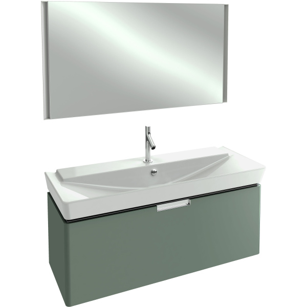 Раковина Jacob Delafon Reve 120 см подвесная E4800-00 (детальная фотография), белые