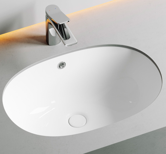 Раковина Ceramica Nova Element 57 см встраиваемая CN6044 (детальная фотография), современные, hi-tech