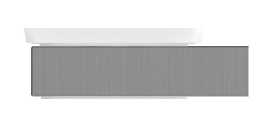 Мыльница Cezares Slider сатин SLIDER-SODS-IN (детальная фотография), матовый хром, белые, комбинированные