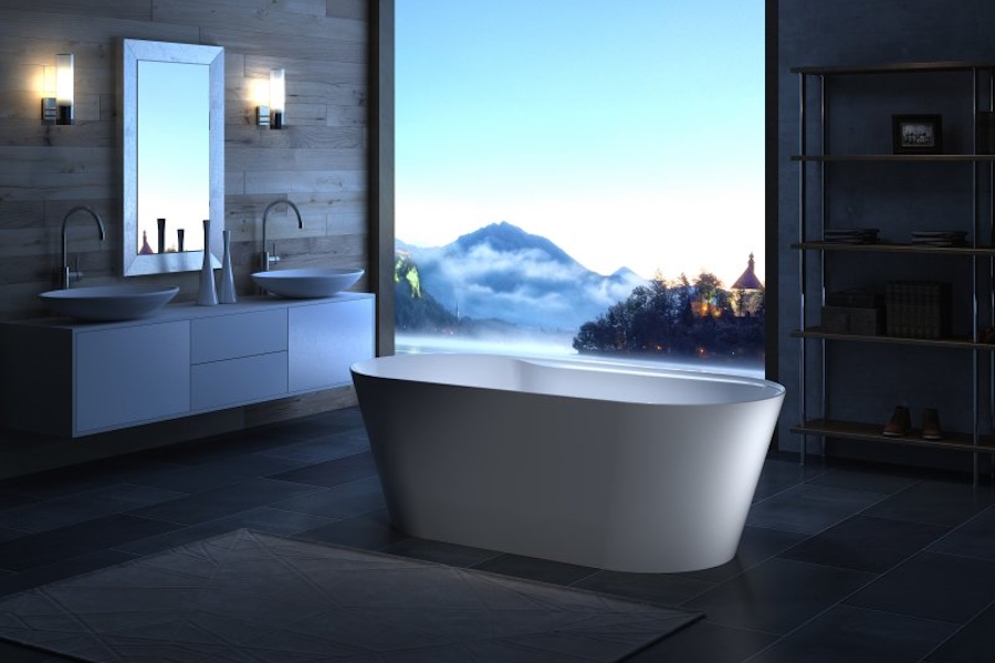 Ванна акриловая BelBagno 180х85 см белая BB14 (детальная фотография), акриловые