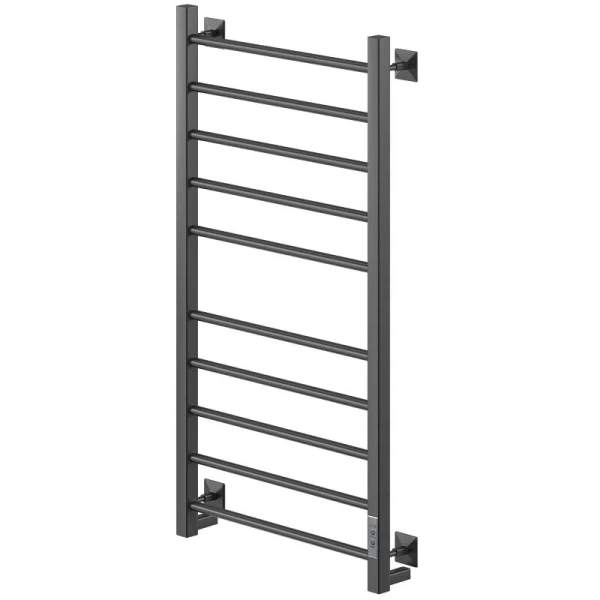 Полотенцесушитель электрический Ника Step 100х50 см черный матовый STEP-3 100/50 черн мат U (детальная фотография)