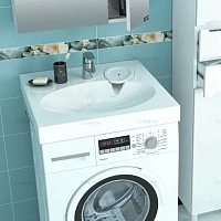 Раковина над стиральной машиной СанТа Луна 60 см с кронштейнами