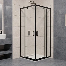 Душевой уголок RGW Passage PA-038B 80x80 см профиль черный