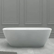 Ванна из искусственного камня Abber Stein 170x72 см белая матовая