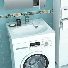 Раковина над стиральной машиной СанТа Луна 60 см с кронштейнами