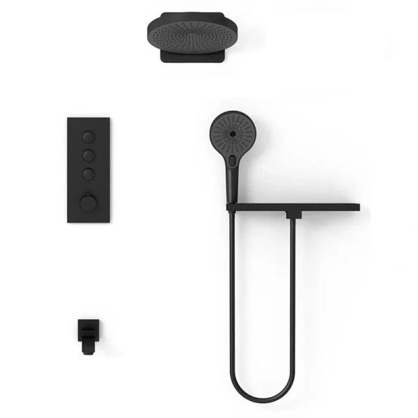 Душевой комплект Vincea черный VSFW-433TI1RMB (детальная фотография)
