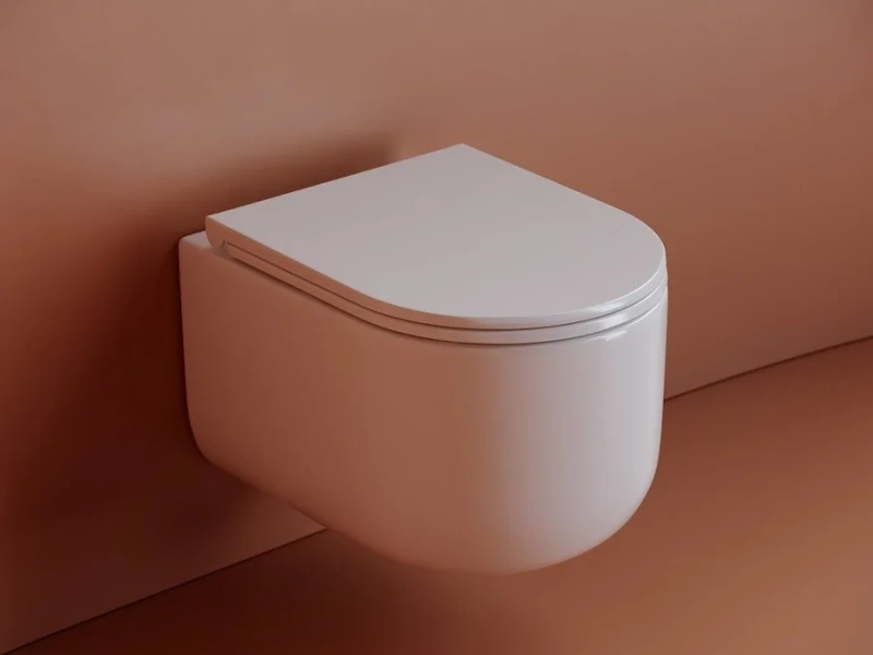 Унитаз подвесной Ceramica Nova Ulma белый CN4006 (детальная фотография), без бачка, со скрытым бачком