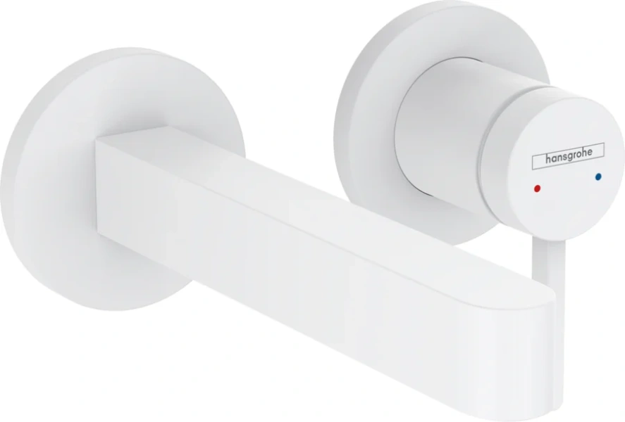 Смеситель для раковины Hansgrohe Finoris белый матовый 76051700 (детальная фотография)