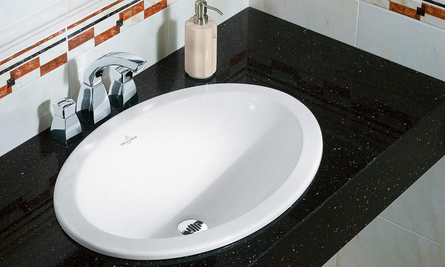 Раковина Villeroy & Boch Loop & Friends 57 см альпийский белый, с покрытием CeramicPlus 615520R1 (детальная фотография), современные, hi-tech