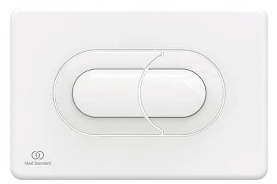 Клавиша смыва Ideal Standard Prosys Solea белая R0133AC (детальная фотография), слив эконом-стандарт с двумя клавишами