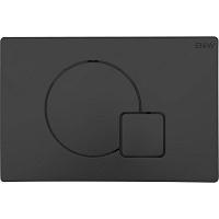 Клавиша смыва Black&White Universe черная матовая