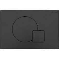 Клавиша смыва Black&White Universe черная матовая