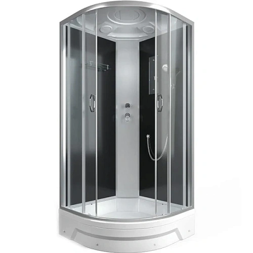 Душевая кабина Erlit Comfort 100х100 см стекло тонированное - фото 2