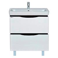 Тумба для раковины, цвет белый/чёрный, Misty Венера