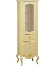 Шкаф-пенал напольный Migliore Impero 49 см Decape Sabbia, левый