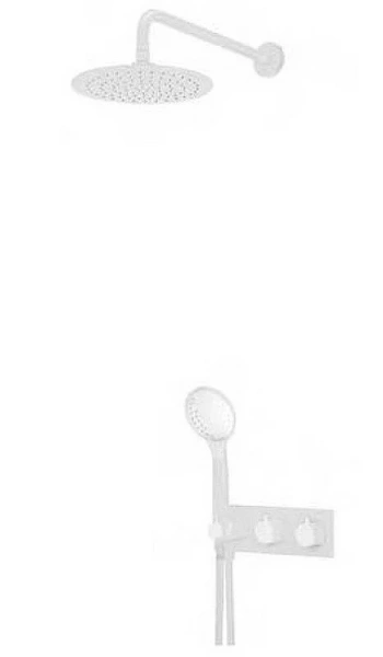 Душевой комплект Cezares белый матовый CZR-B-VDIM-T-BIO (детальная фотография)