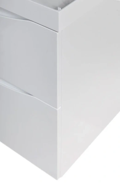 Тумба под раковину подвесная BelBagno Marino 90 см bianco lucido MARINO-H60-900-2C-SO-BL-P (детальная фотография), моноблок