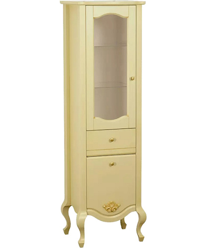 Шкаф-пенал напольный Migliore Impero 49 см Decape Sabbia, левый - фото 9