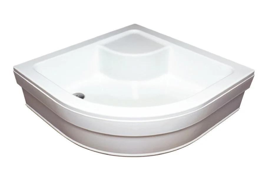 Душевой поддон Ravak Sabina 90x90 см белый A217001020 (детальная фотография), полукруглые, четверть круга