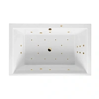 Ванна гидромассажная Excellent Crown Lux Ultra 190 x 120 см, белый/золото, WAEX.CRO19.ULTRA.GL