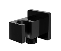 Подключение для душевого шланга WasserKRAFT Glan черный глянец