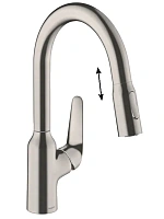 Смеситель для кухни Hansgrohe Focus M42 сталь