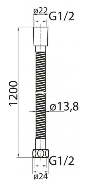 Шланг для душа Cezares CZR бронза CZR-FMDC2-120-02 (детальная фотография), шланги для душа