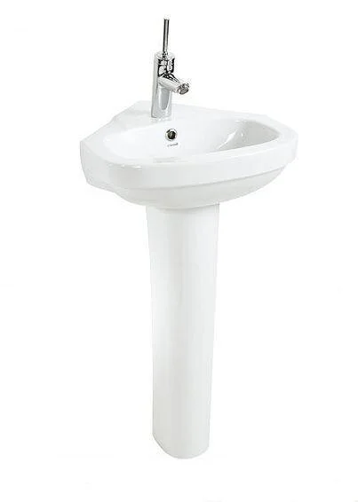 Раковина Creavit Corner 45 см угловая VT145-00CB00E-0000 (детальная фотография), белые