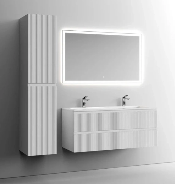 Тумба под раковину подвесная Sancos Snob T 120 см bianco SNT120W (детальная фотография), окрашенные