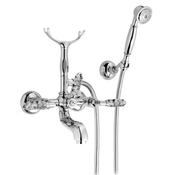 Смеситель для ванны, матовый хром, Nicolazzi Teide Granito 1902CS06G (детальная фотография)