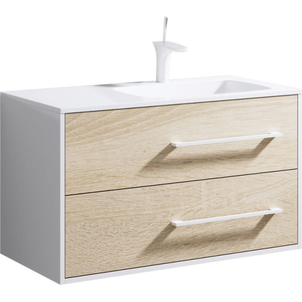 Тумба под раковину подвесная Aqwella Майами 90 см правая Mai.01.09/R (детальная фотография)