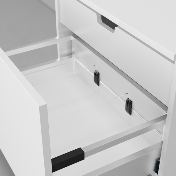 Тумба подвесная Velvex Unit tpUNI.60.H40.Y.VY-2 60 см с ящиком (детальная фотография), подвесные