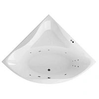 Ванна гидромассажная Excellent Glamour Line 150 x 150 см, белый/хром, WAEX.GLA15.LINE.CR