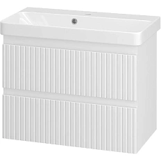 Тумба под раковину подвесная Brevita Victory 70 см белая