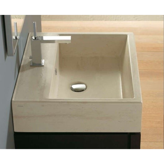 Раковина накладная, цвет Travertino, Globo Le Pietre SCQ61.TR (детальная фотография), накладные (на столешницу)