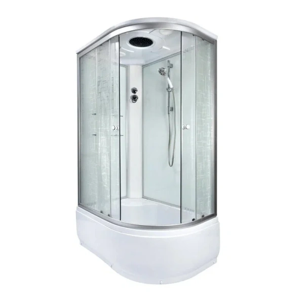 Душевая кабина Deto EM4512 120x80 см с высоким поддоном (детальная фотография), с высоким, глубоким поддоном, глубокий поддон