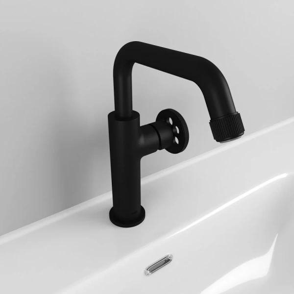 Смеситель для раковины IDDIS Grange черный GRABLR0i01 (детальная фотография), черные