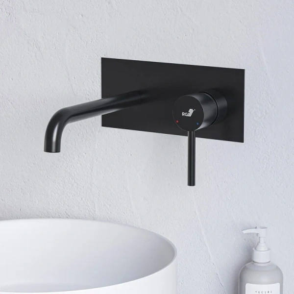 Смеситель для раковины RGW Shower Panels SP-45-11B черный 51140545-04 (детальная фотография), для раковины