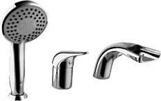 Смеситель для ванны Lemark Poseidon LM4245C