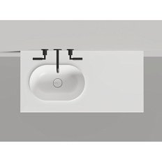 Раковина Salini Onda Edge Oval 200 см покраска по RAL полностью