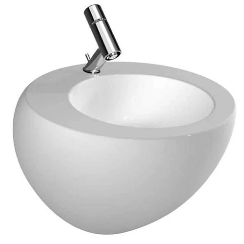 Раковина с отверстием для смесителя, цвет белый, покрытие LCC, Laufen Alessi One - фото 1