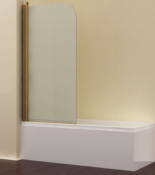 Шторка для ванны Romance Collection Visby VS.B1.75.REV (детальная фотография), прозрачные, матовые