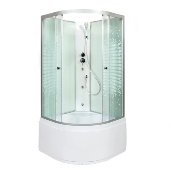 Душевая кабина Deto L 90x90 см четверть круга L990NGM (детальная фотография), 90х90