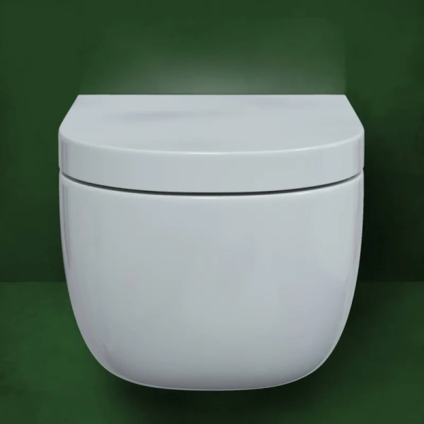 Унитаз подвесной BERGES Ego с микролифтом 082122 (детальная фотография), круглой формы